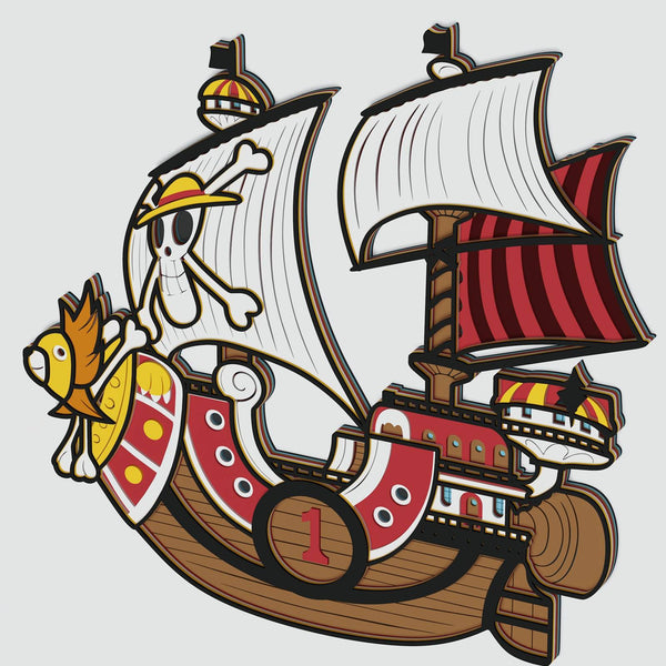 Thousand Sunny (One Piece) Layered Design for cutting