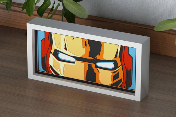 Iron Man Eyes Shadow Box. File for cutting