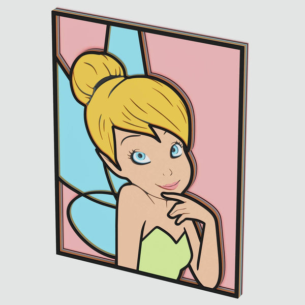 Tinkerbell Portrait Layered Design for cutting
