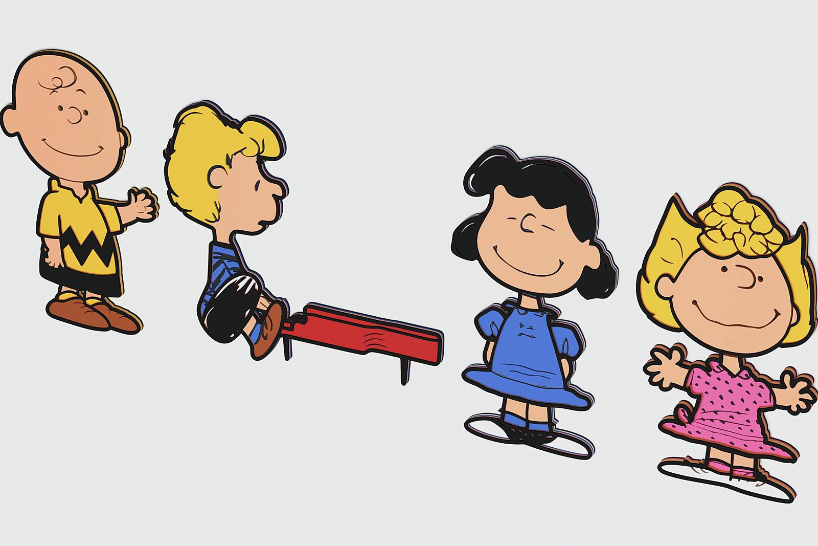 Peanuts Layered Design for cutting - LaserCraftum