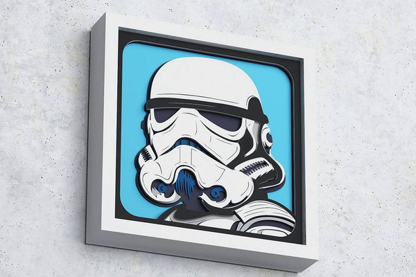 Stormtrooper Shadow Box. File for cutting
