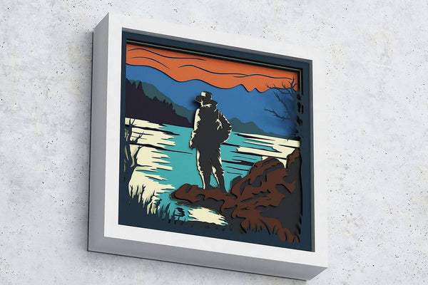 Hiking Shadow Box. File for cutting