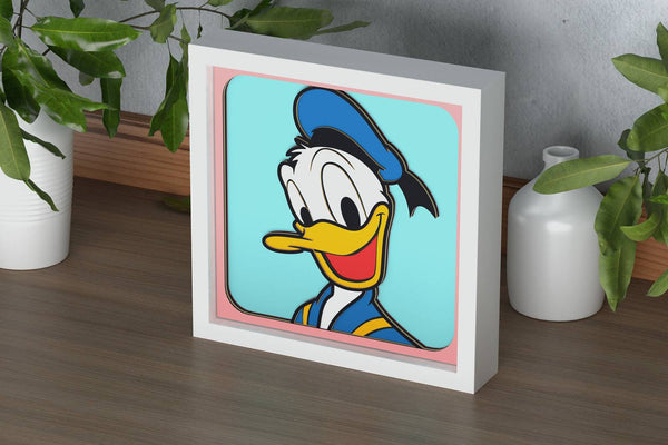 Donald Duck Shadow Box. File for cutting