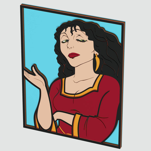 Mother Gothel (Tangled) Layered Design for cutting