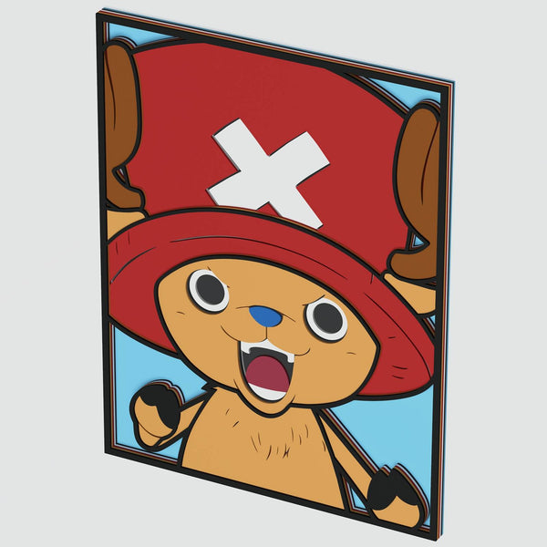 Tony Tony Chopper Portrait (One Piece) Layered Design for cutting