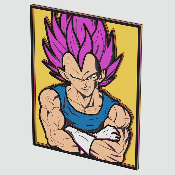 Ultra Ego Vegeta Layered Design for cutting