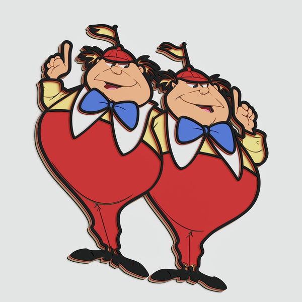 Tweedle Dee Tweedle Dum Layered Design for cutting