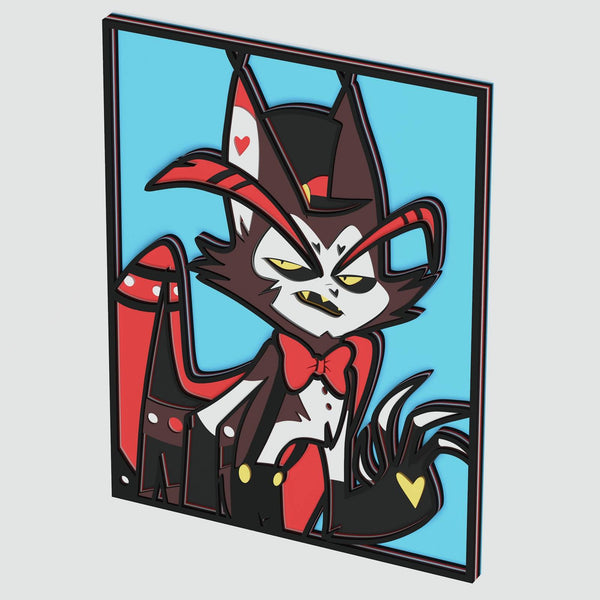 Husk From Hazbin Hotel Layered Design for cutting