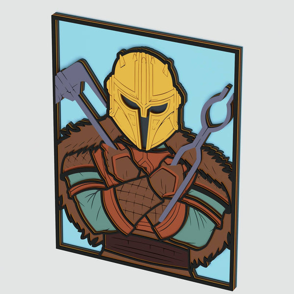 Armorer (Mandalorian) Layered Design for cutting