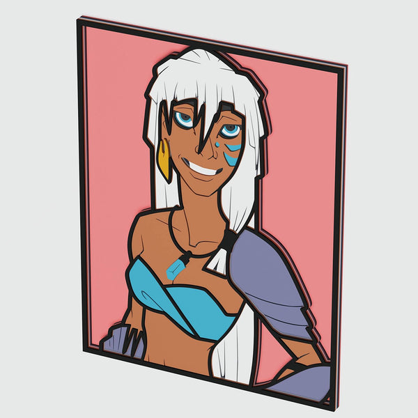 Princess Kida (Atlantis: The Lost Empire) Layered Design for cutting