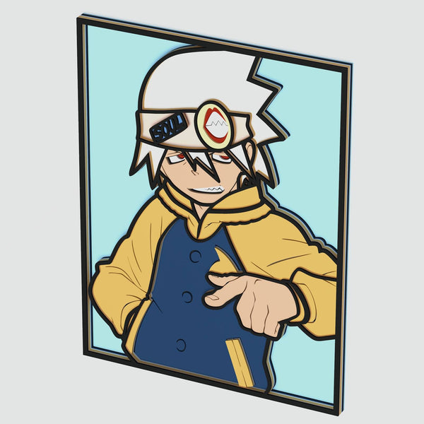 Soul from Soul Eater Layered Design for cutting
