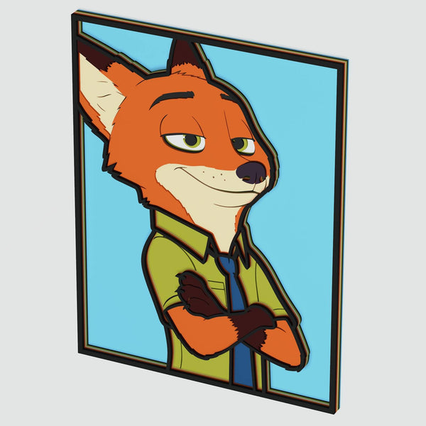 Nick Wilde (Zootopia) Layered Design for cutting
