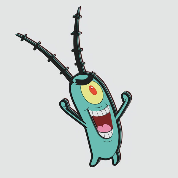 Sheldon J. Plankton Layered Design for cutting