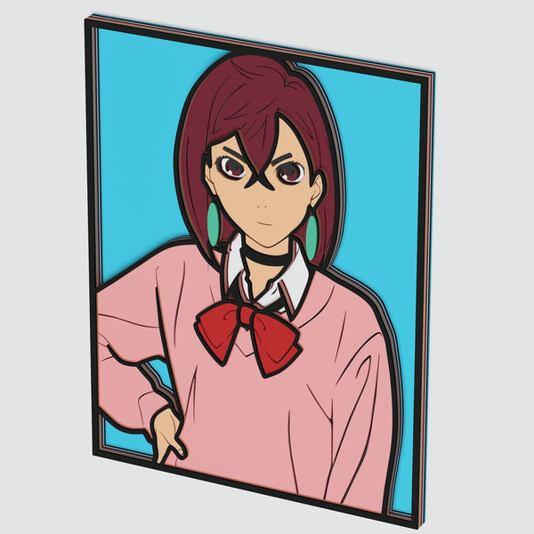 Momo Ayase (Dandadan) Layered Design for cutting