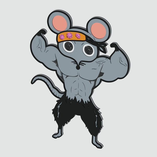 Muscle Mice (Demon Slayer) Layered Design for cutting