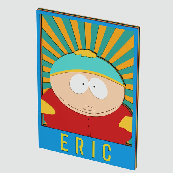 Eric Cartman Portrait Layered Design for cutting