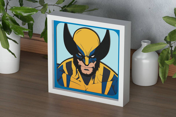 Wolverine Shadow Box. File for cutting