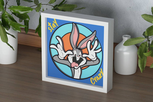 Bugs Bunny Shadow Box. File for cutting