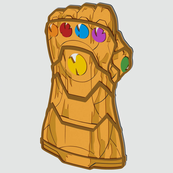 Thanos Glove Layered Design for cutting