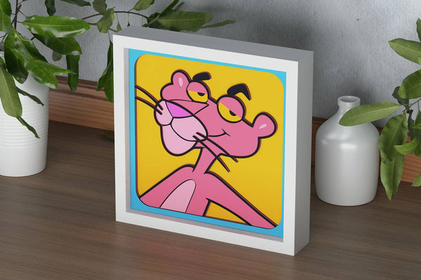 Pink Panther Shadow Box. File for cutting