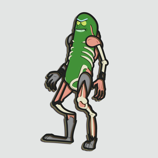 Pickle Rick Layered Design for cutting