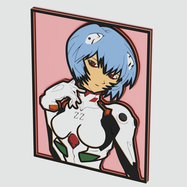 Rei Ayanami (Evangelion) Layered Design for cutting