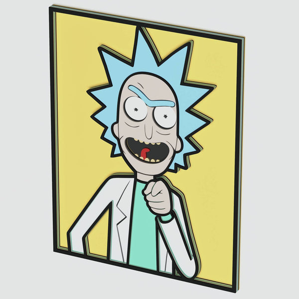 Rick Sanchez v3 Layered Design for cutting