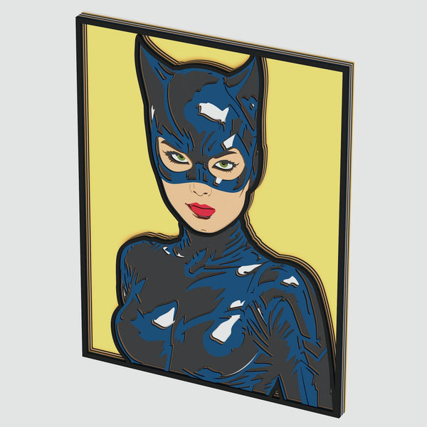 Catwoman Layered Design for cutting