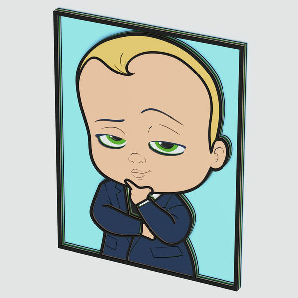 Teddy From Boss Baby Layered Design for cutting