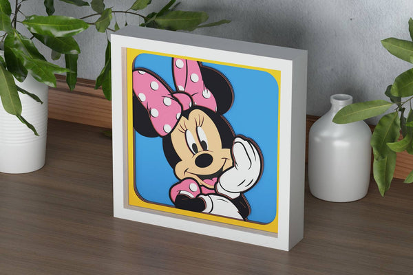 Minnie Mouse Shadow Box. File for cutting