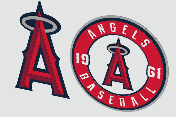 Los Angeles Angels Layered Design for cutting