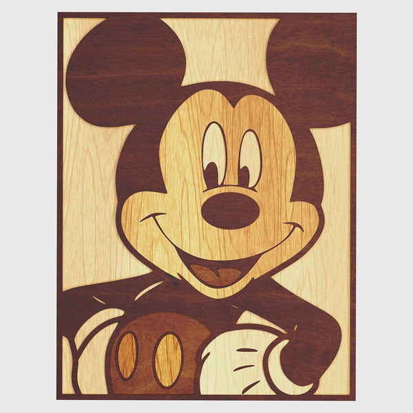 Mickey Mouse Portrait Layered Design for cutting