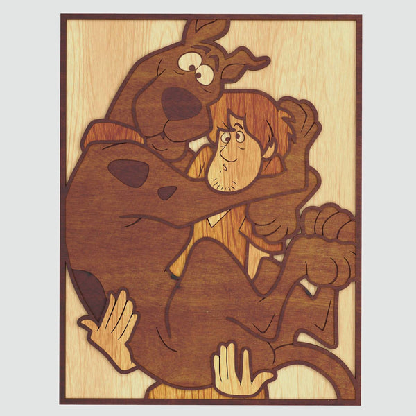 Scooby And Shaggy Portrait Layered Design for cutting
