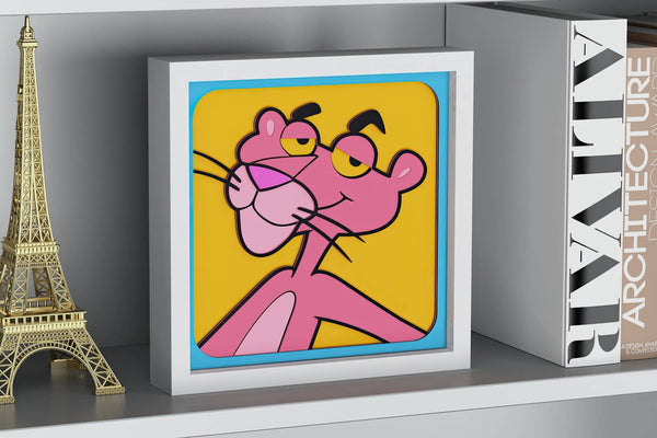 Pink Panther Shadow Box. File for cutting