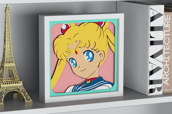 Sailor Moon Shadow Box. File for cutting