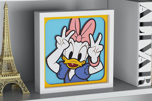 Daisy Duck Shadow Box. File for cutting