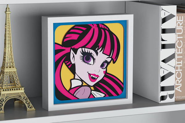 Draculaura Shadow Box. File for cutting (Copy)