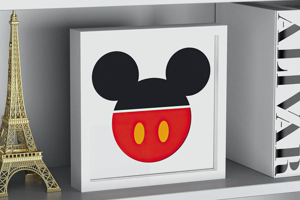 Mickey Logo Shadow Box. File for cutting
