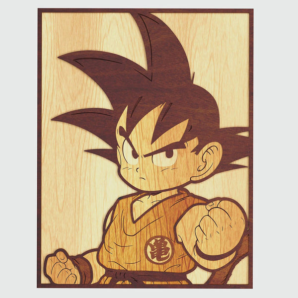Child Goku Layered Design for cutting