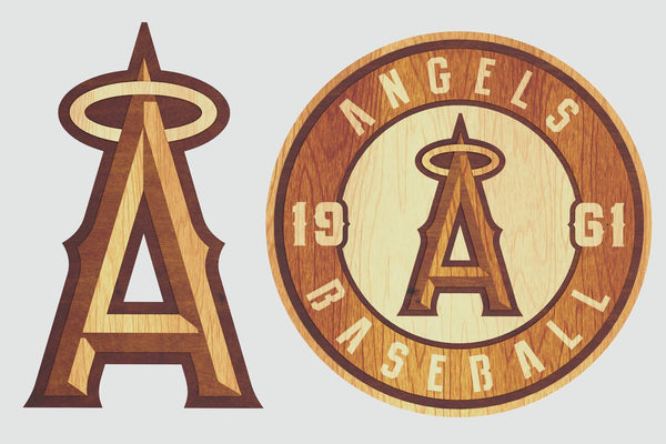 Los Angeles Angels Layered Design for cutting