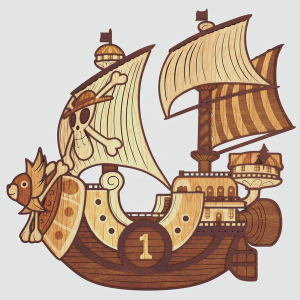 Thousand Sunny (One Piece) Layered Design for cutting