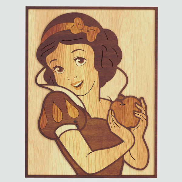 Snow White Portrait Layered Design for cutting