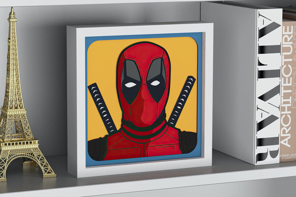 DeadPool Shadow Box. File for cutting