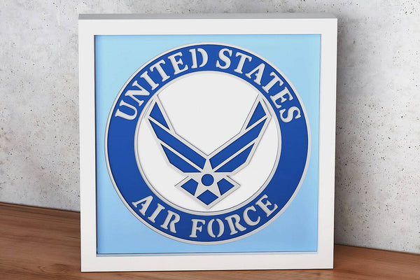 Air Force Logo Shadow Box. File for cutting