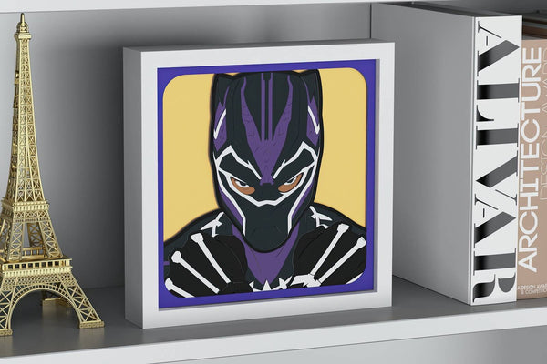 Black Panther Shadow Box. File for cutting