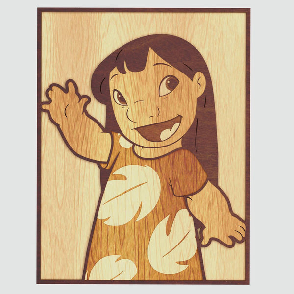 Lilo Portrait Layered Design for cutting