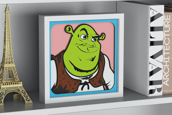 Shrek Shadow Box. File for cutting