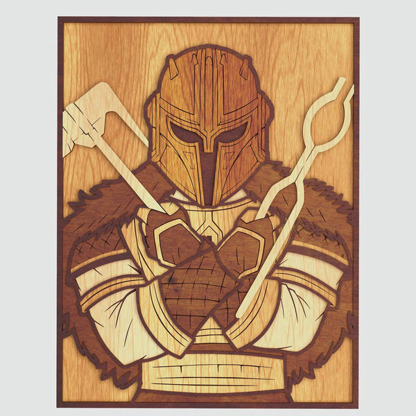 Armorer (Mandalorian) Layered Design for cutting