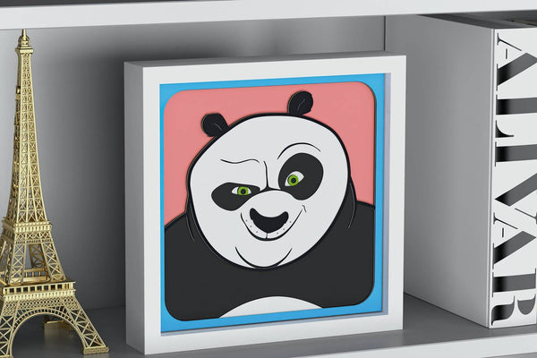 Kung Fu Panda Shadow Box. File for cutting