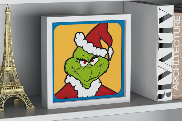 Grinch Shadow Box. File for cutting